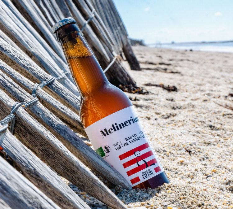 Une bière IPA de la brasserie Elfenn à la plage
