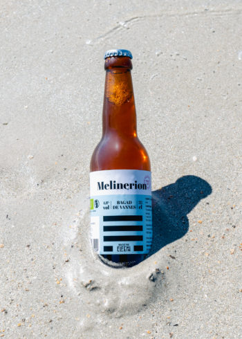 Bouteille de bière Elfenn à la mer