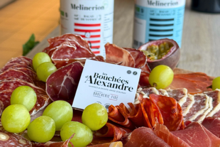 Charcuterie de la boucherie, les bouchées d’alexandre avec les bières Elfenn